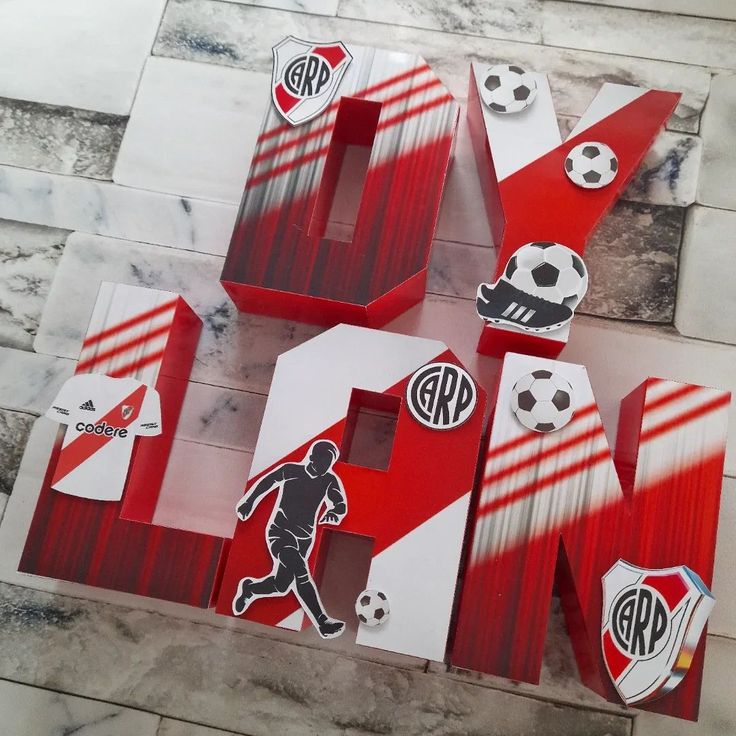 Letras 3D Candy River Plate